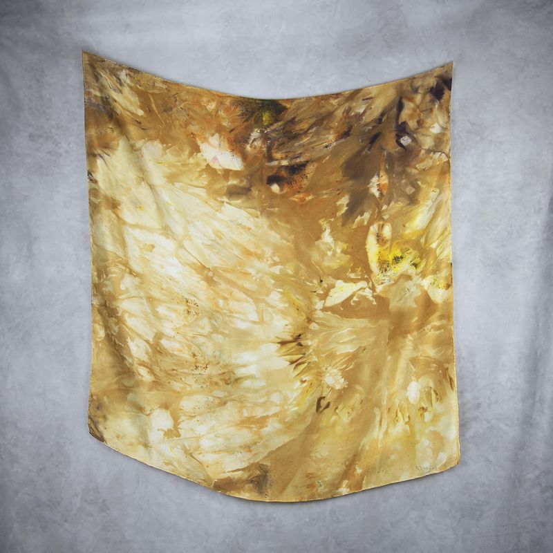Luxusná hodvábna šatka LIMITED_351, Vyrobená na Slovensku, 90 x 90cm