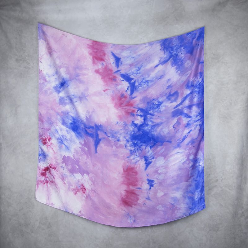 Luxusná hodvábna šatka LIMITED_354, Vyrobená na Slovensku, 90 x 90cm