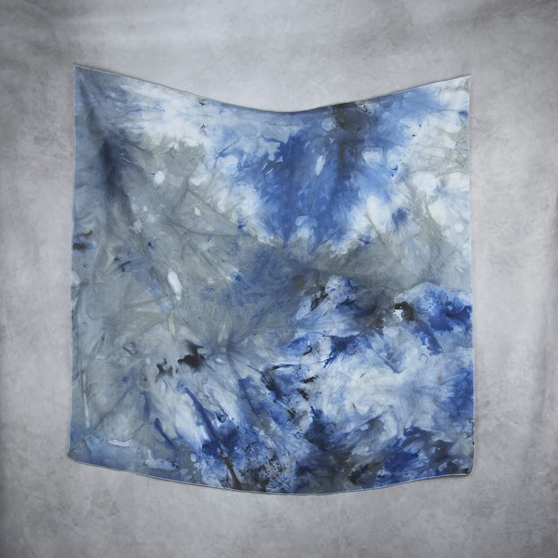 Hodvábna šatka VZOR_87, 85 x 90cm, Made in Slovakia