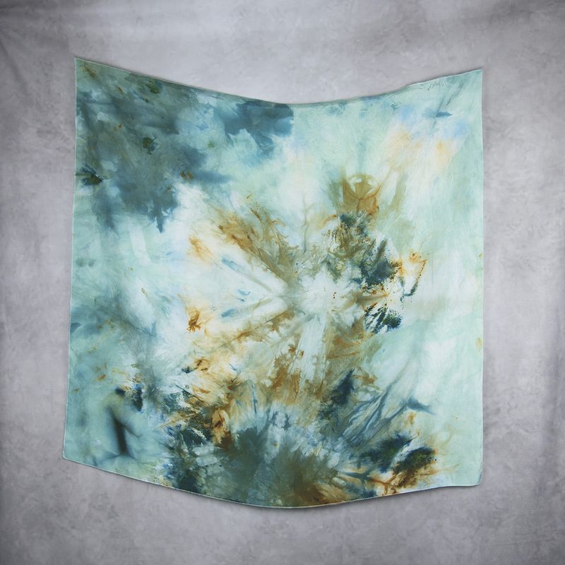 Hodvábna šatka VZOR_90, 85 x 90cm, Made in Slovakia