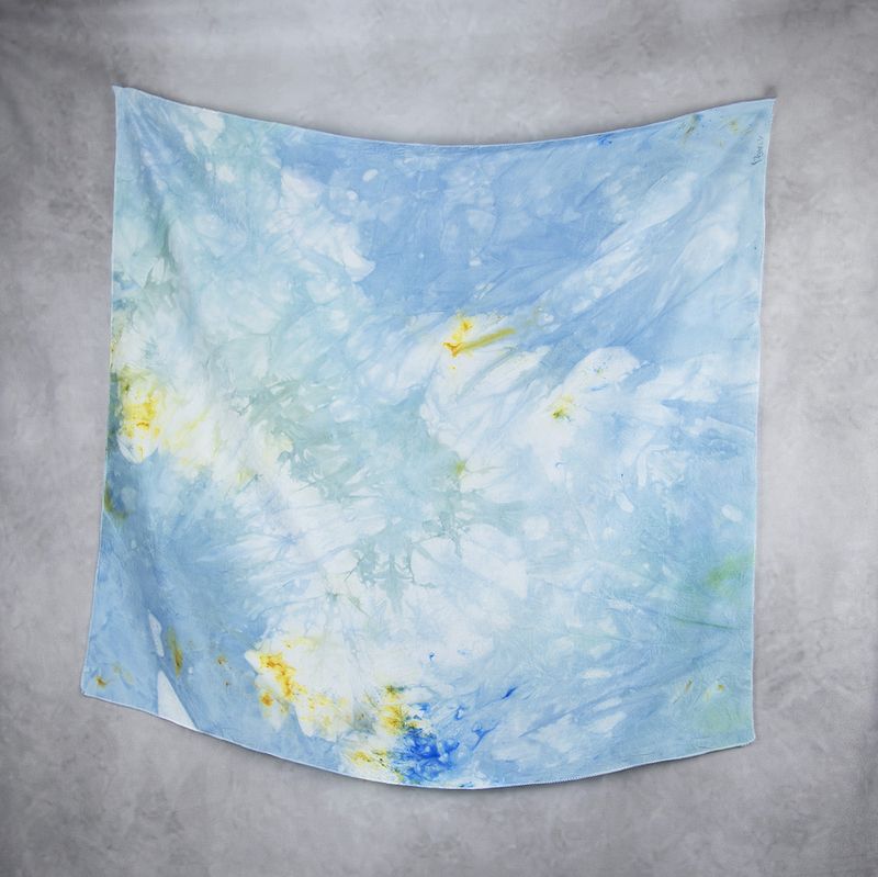 Hodvábna šatka VZOR_92, 85 x 90cm, Made in Slovakia