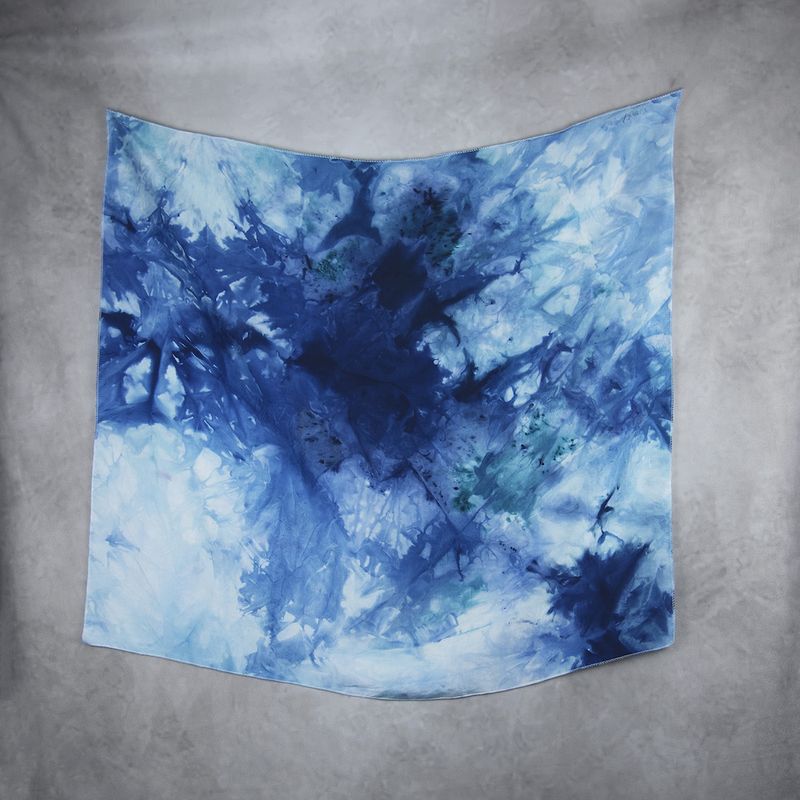 Hodvábna šatka VZOR_95, 85 x 90cm, Made in Slovakia