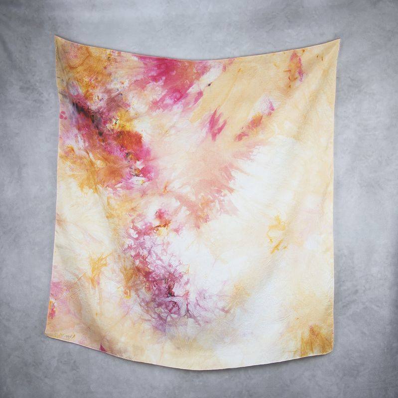 Hodvábna šatka VZOR_100, 85 x 90cm, Made in Slovakia