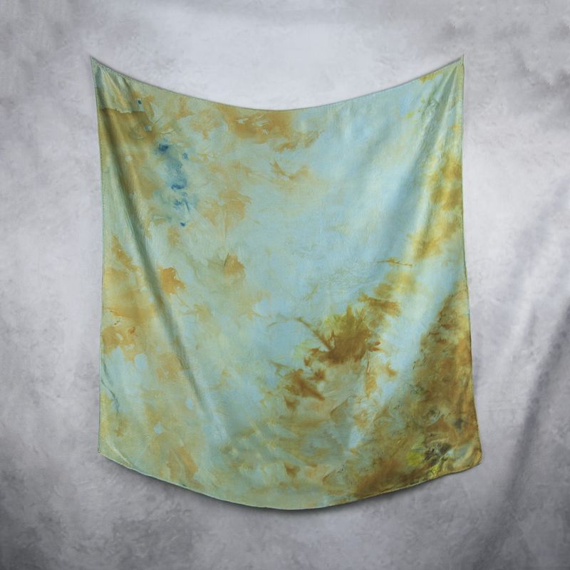 Luxusná hodvábna šatka LIMITED_360, ručne maľovaná, 90 x 90cm