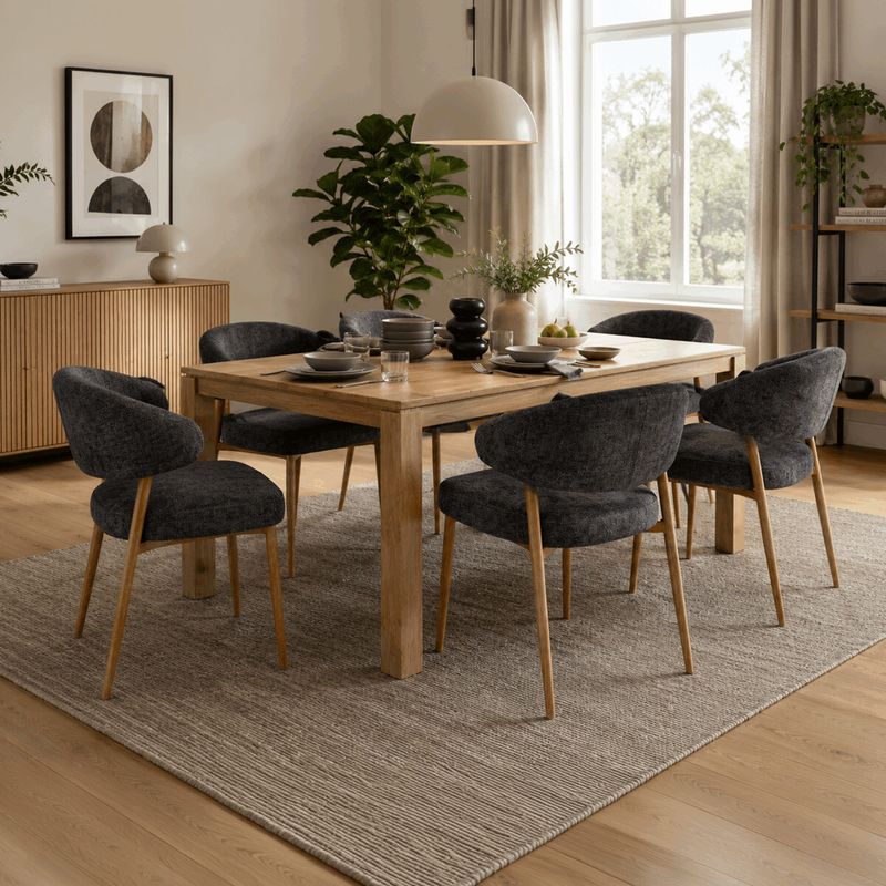 Jedálenská stolička, sivá látka, taštičkové pružiny, CT-L5031 GREY2