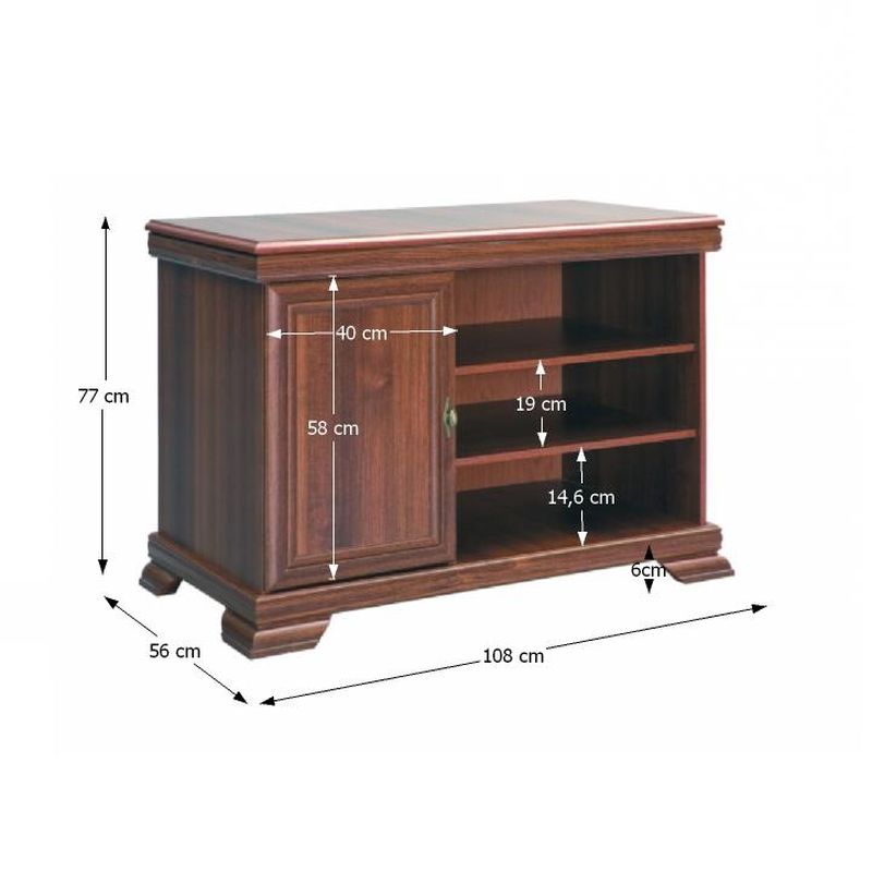 RTV stolík, 108cm, samoa king, KORA KRT