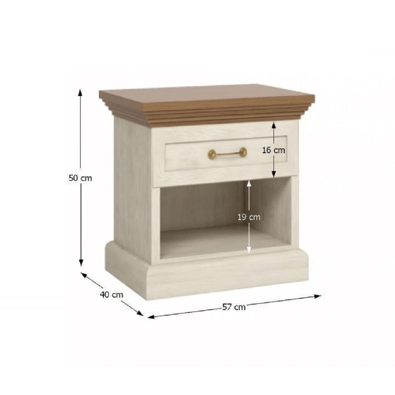 Spálňová zostava, 160x200cm, sosna biela nordická, ROYAL