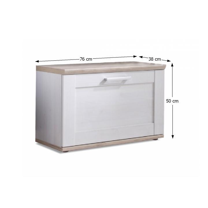 Botník, 76cm, biely, san remo, PROVENSAL