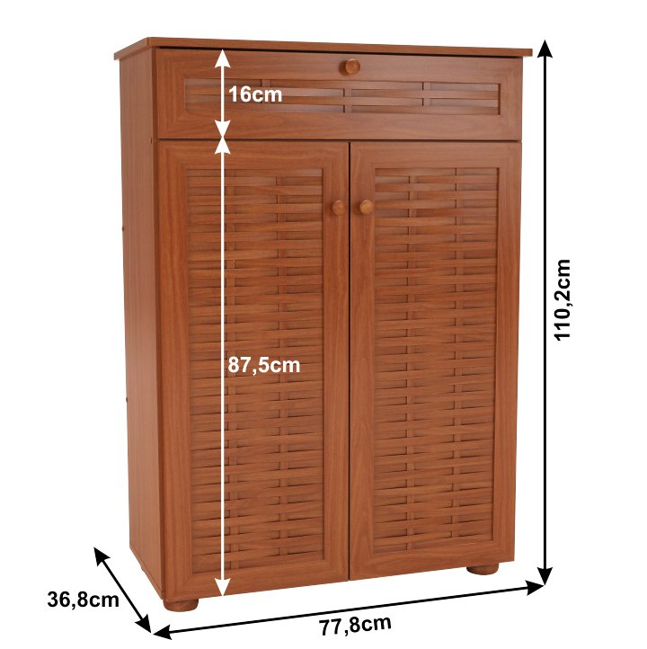 Botník, 78cm, s dvierkami, americká čerešňa, BOTNIK FP-03