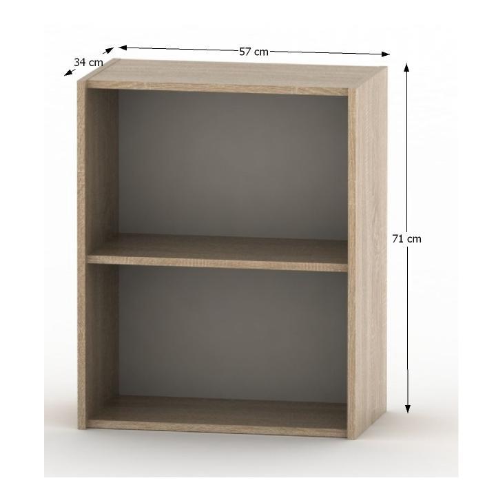 Skrinka, 57cm, nízka, dub sonoma, TEMPO ASISTENT NEW 010