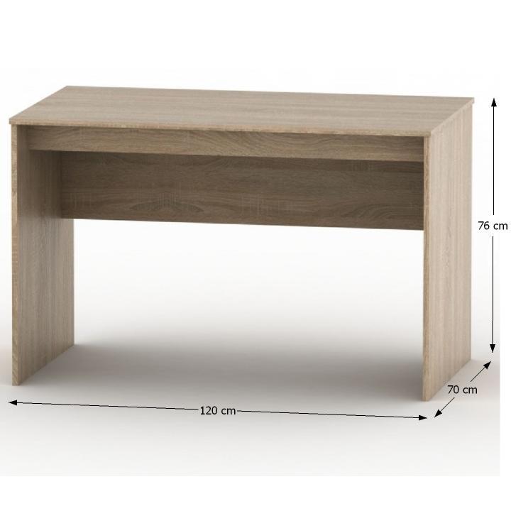 Písací stôl, 120x70cm, dub sonoma, TEMPO ASISTENT NEW 021 PI
