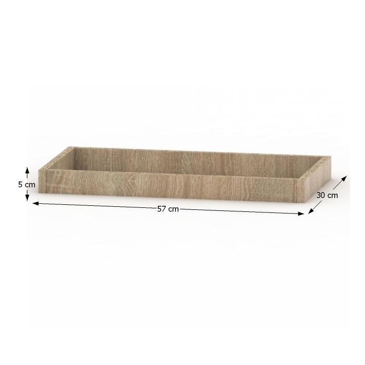 Sokel, 57x30cm, ku skrinke, dub sonoma, TEMPO ASISTENT NEW 031