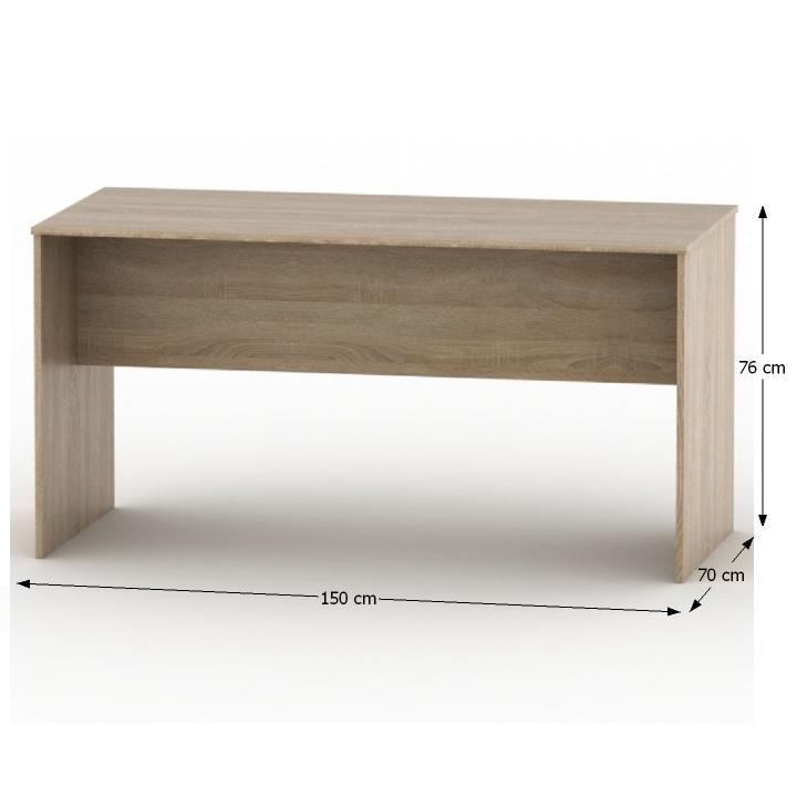 Zasadací stôl, 150x70cm, dub sonoma, TEMPO ASISTENT NEW 020 ZA