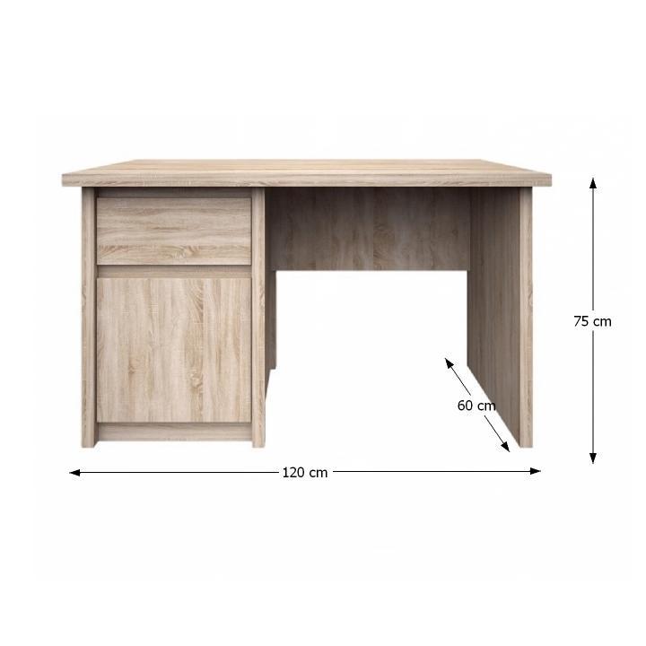 Pc stôl, 120x60cm, dub sonoma, NORTY