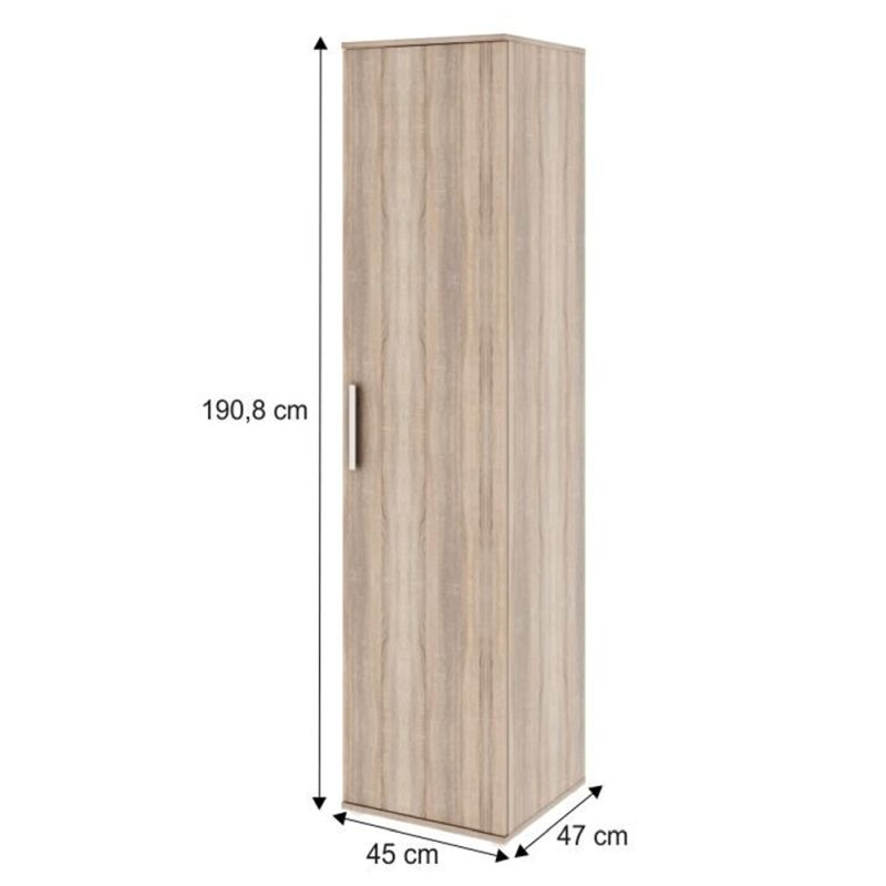 Skriňa, 45cm, policová, dub sonoma, DUNAJ