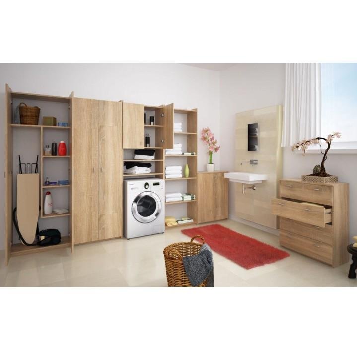 Komoda, 64cm, 2 dverová, dub sonoma, NATALI typ 4