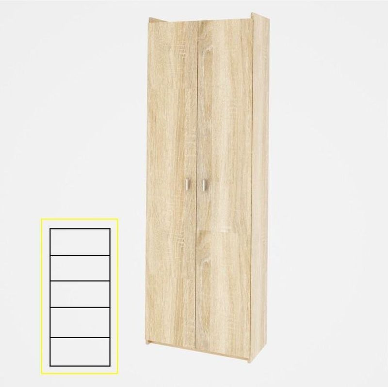 Skriňa, 64cm, policová, dub sonoma, NATALI typ2