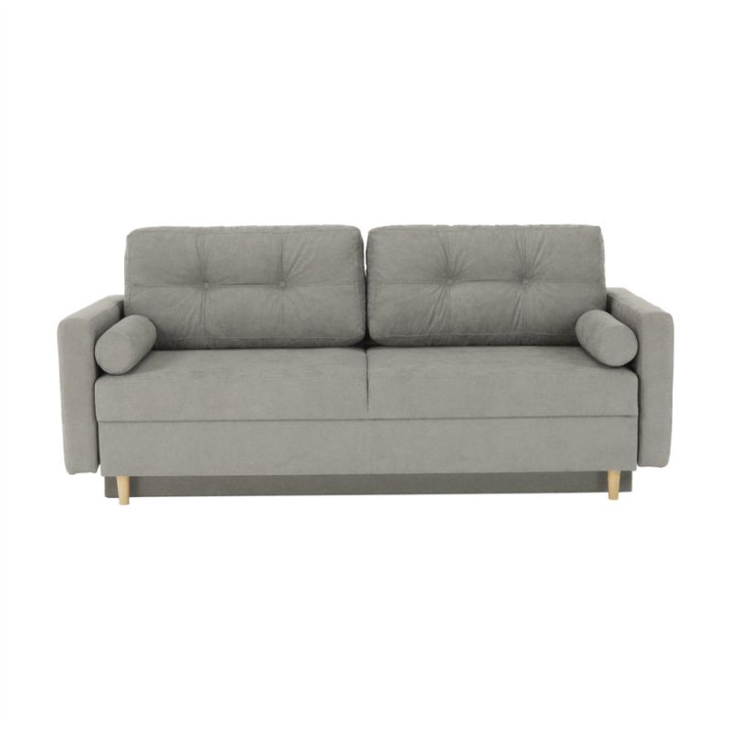 Pohovka rozkladacia, sivá látka Queens, AURELIA