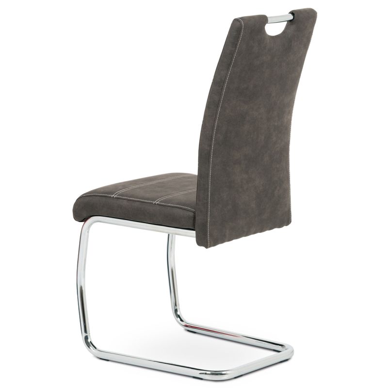 Jedálenská stolička, sivá, látka, HC-483 GREY3