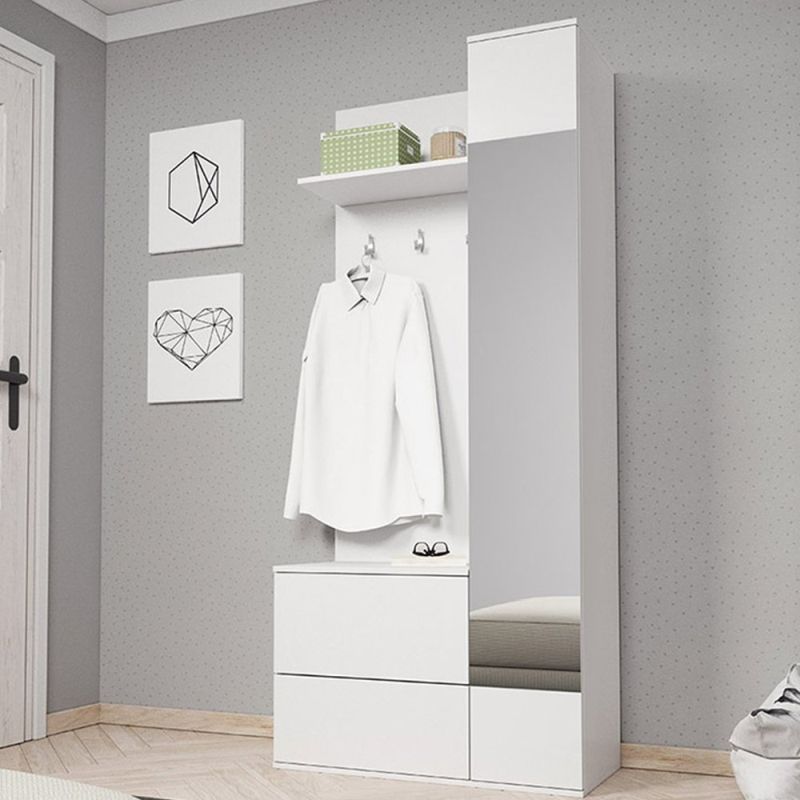 Predsieňová zostava, 90cm, biela, GADIS