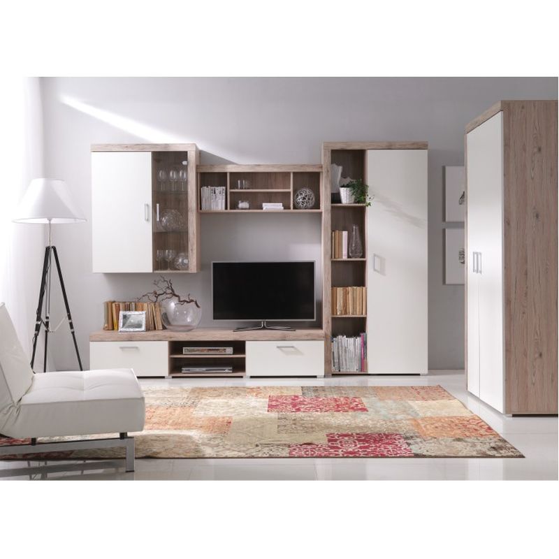 Závesná vitrína, 90cm, san marino, cream, CHERIS 4