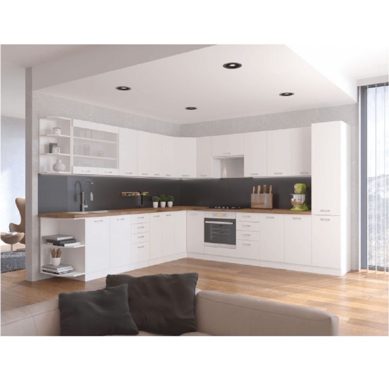 Vysoká skrinka, 60cm, biela, SPLIT 60 DK-210 2F