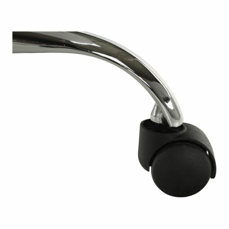 Kancelárska stolička, čierny plast, tmavosivá ekokoža, DARISA NEW