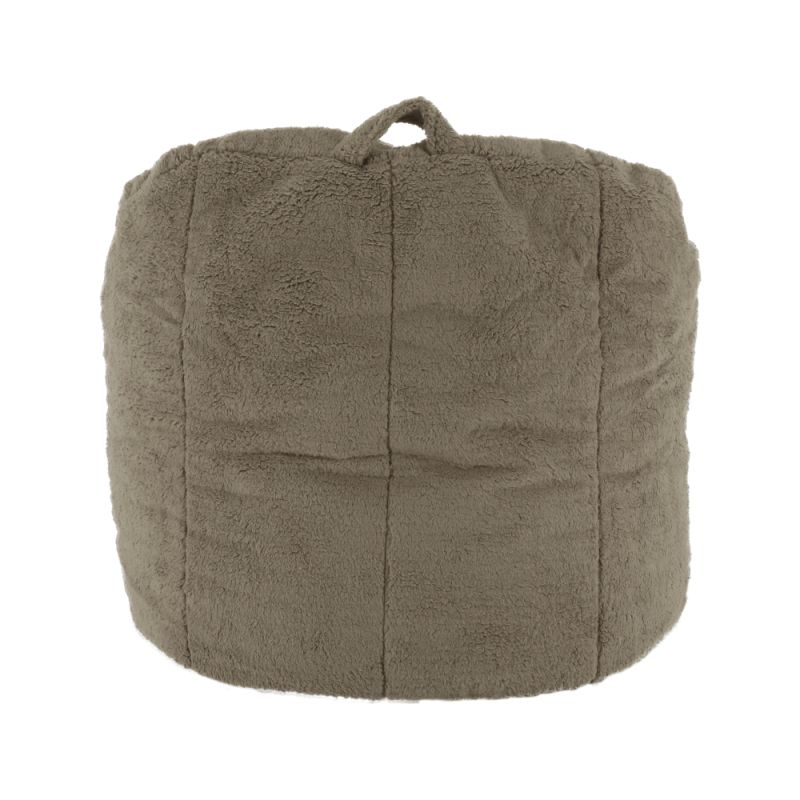 Sedací vak, 75cm, svetlohnedá látka, ALMERO