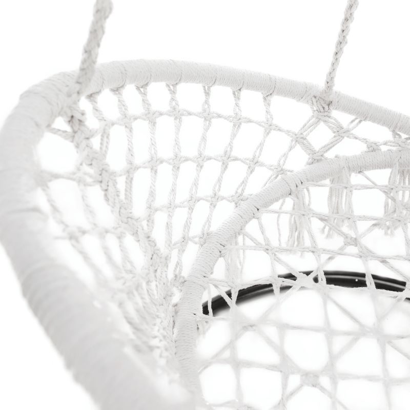 Závesné kreslo, biele, AMADO 2 NEW