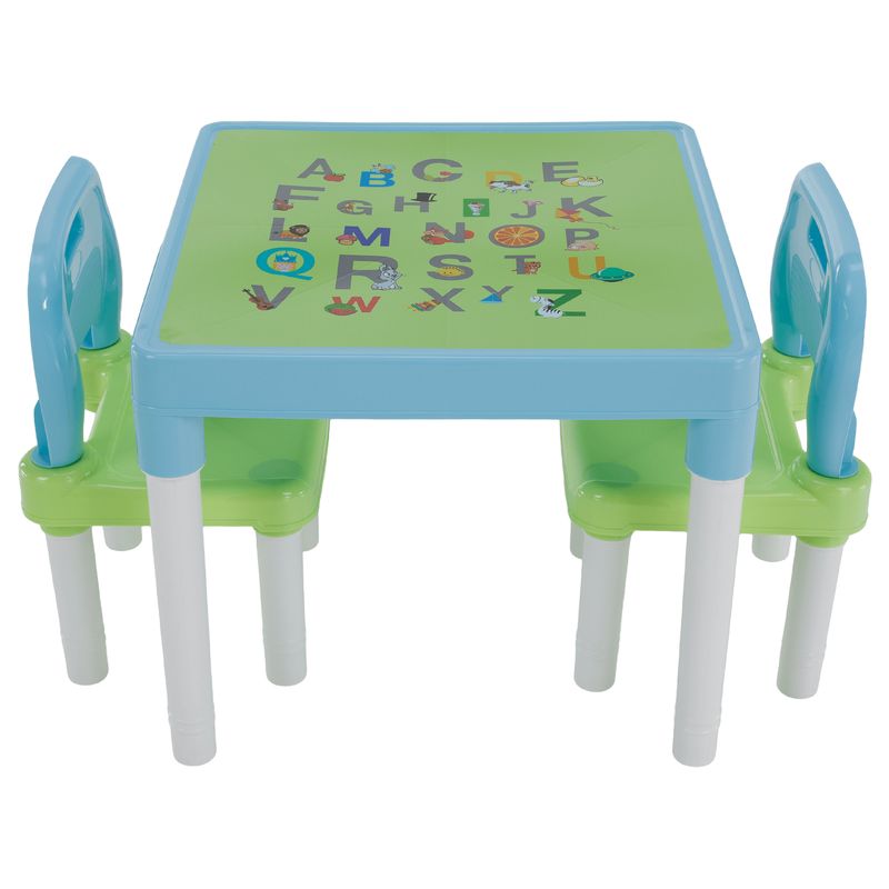 Detský set 1+2, 51x51cm, modrý, zelený, biely, plast, BALTO