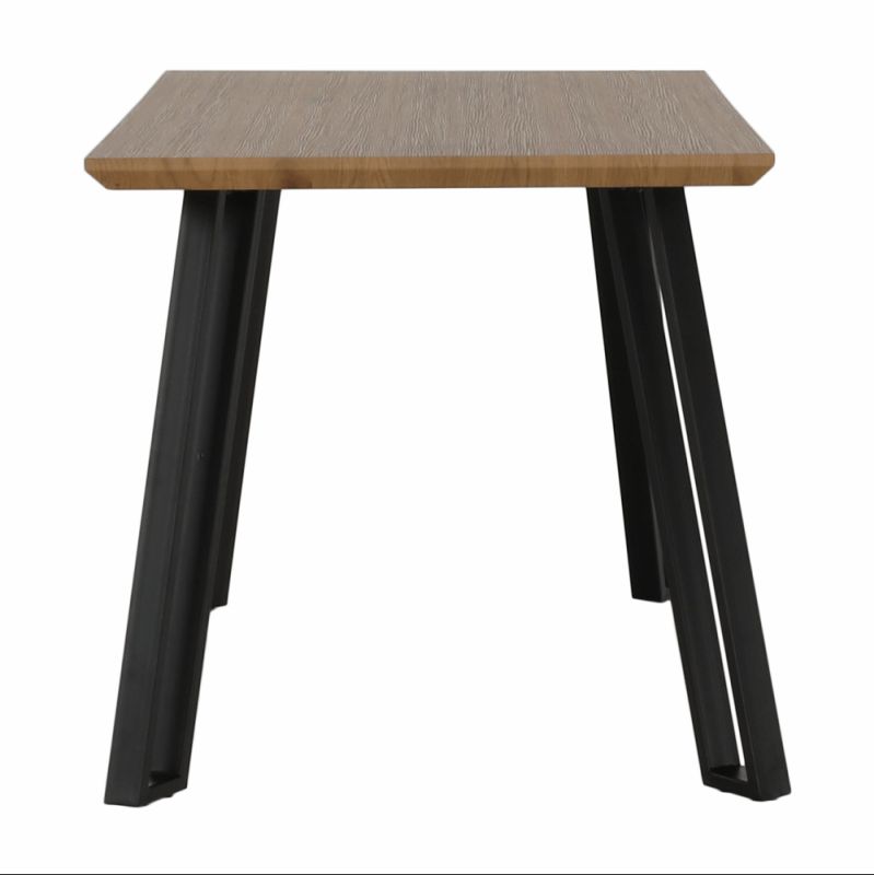 Jedálenský stôl, 140x83cm, MDF, dub, čierny, PEDAL