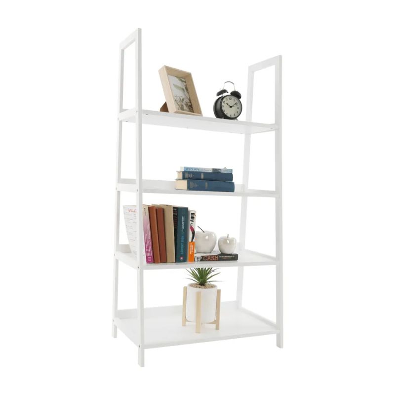 Regál, 63cm, 4-policový, biely, REON TYP 2
