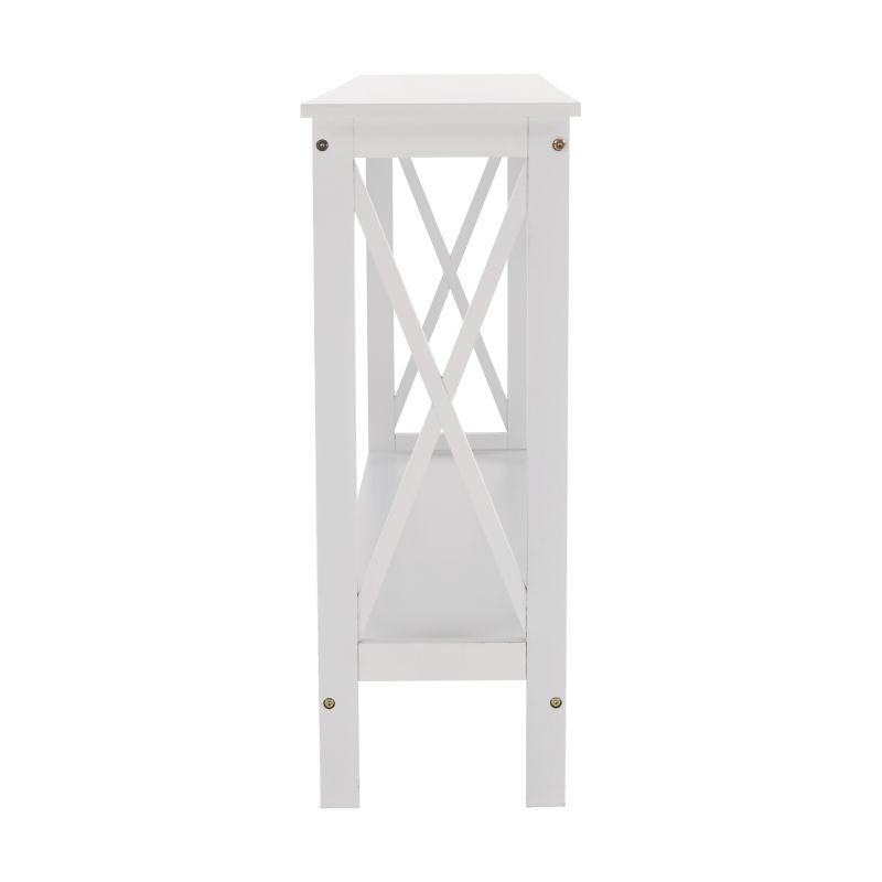 Konzolový stolík, 120cm, biely, APOLOS