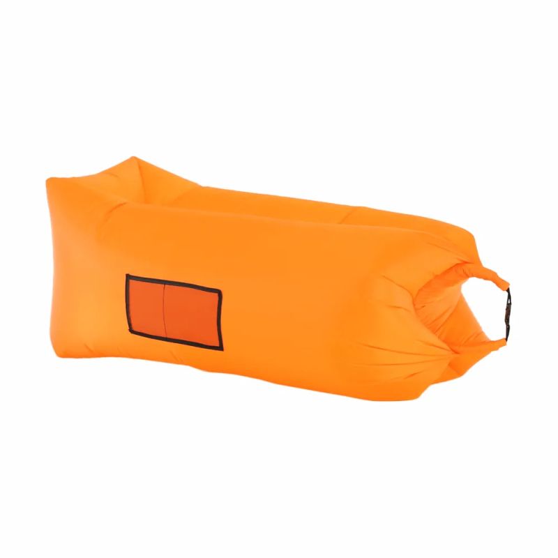 Nafukovací sedací vak, oranžový, LEBAG