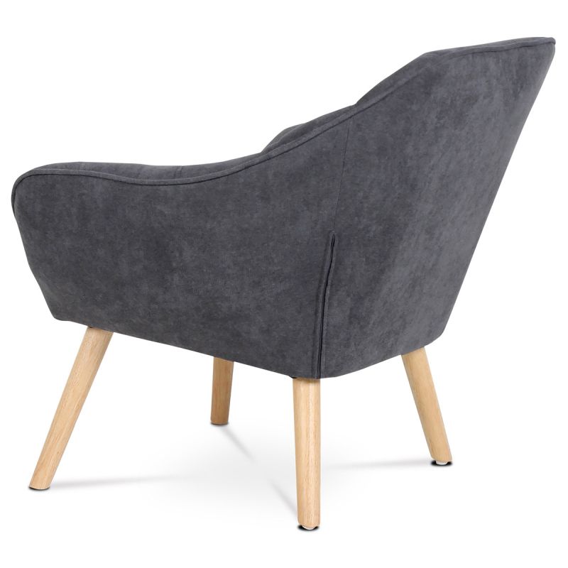 Relaxačné kreslo, sivá látka, AK-321 GREY2
