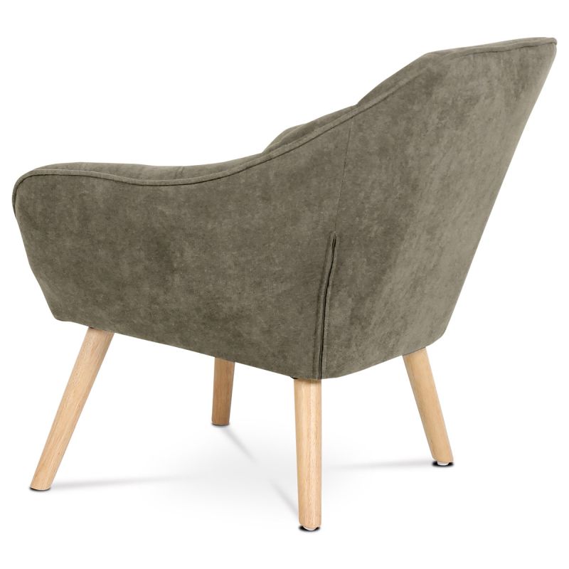 Relaxačné kreslo, béžová látka, AK-321 LAN2