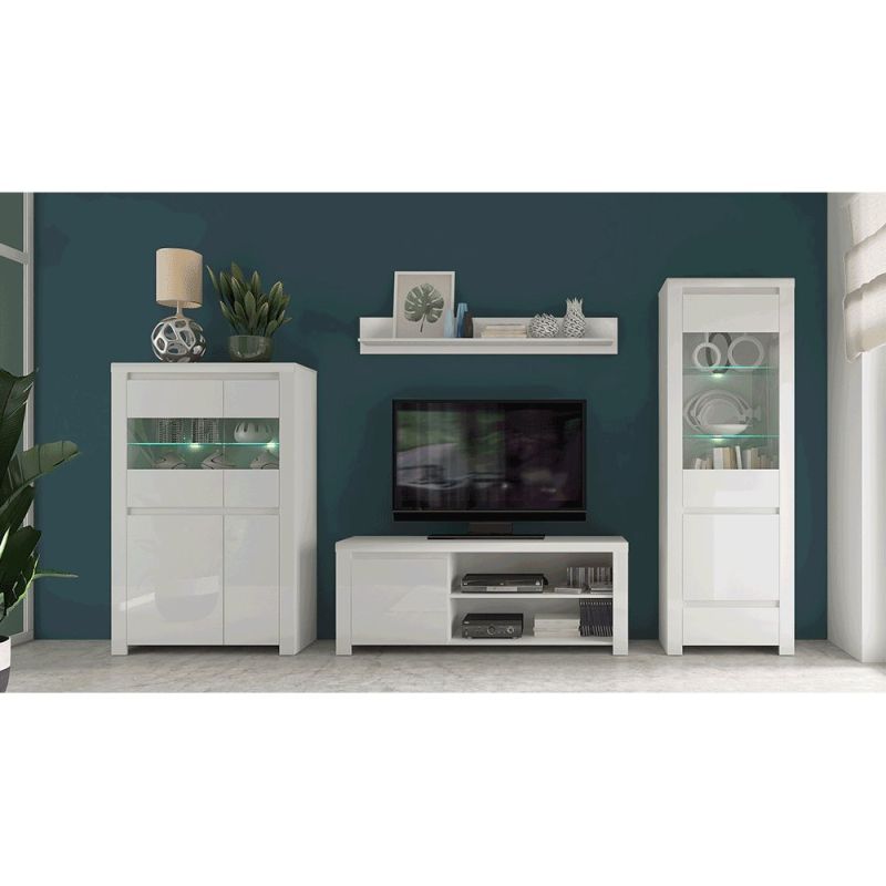 Polica, 100cm, biela, LINDY