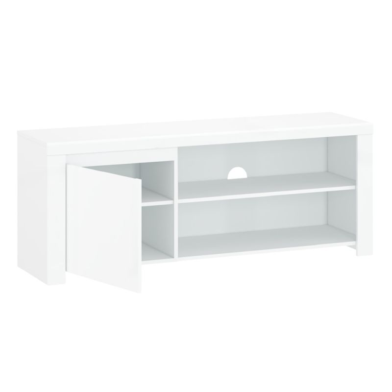 TV stolík, 156cm, biely lesk, LINDY 1D