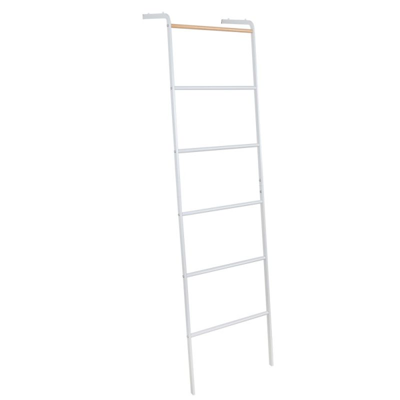 Vešiak, rebrík, 40cm, biely, kov, BUNY