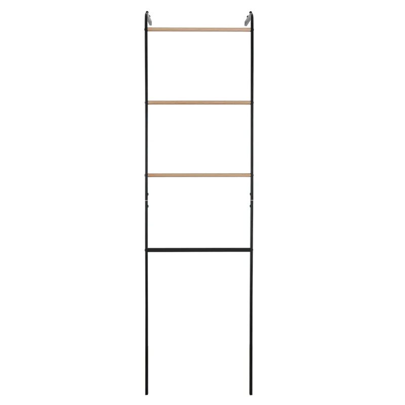 Vešiak, rebrík, 40cm, čierny, kov, BUBY
