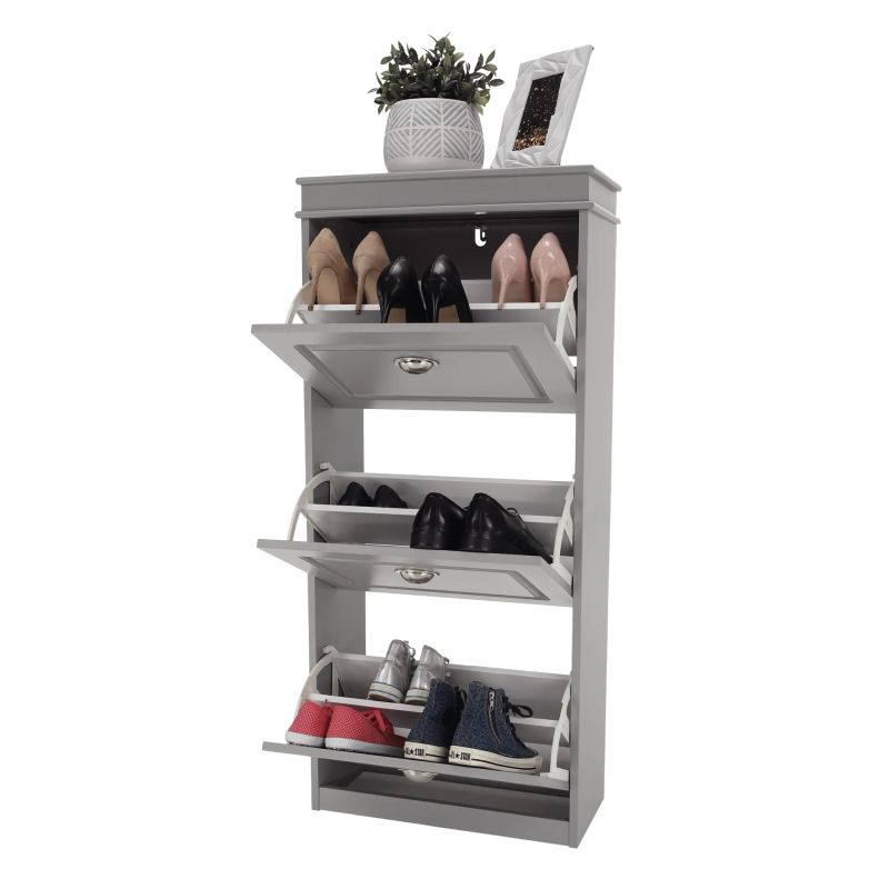 Botník, 53cm, 3-radový, sivý, SEBER TYP 2