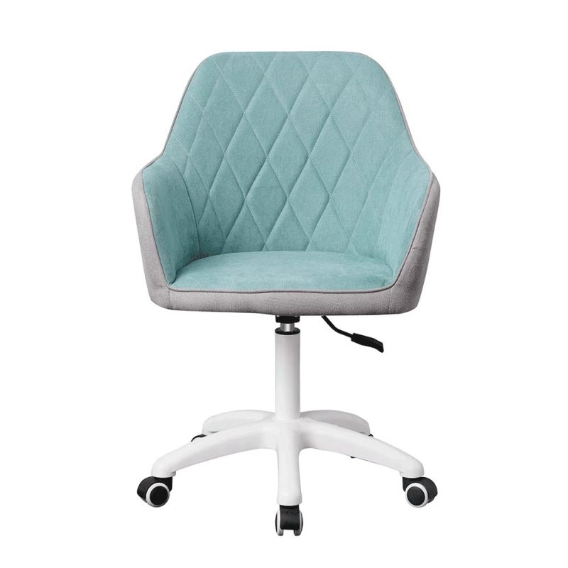 Kancelárske kreslo, mentolová a sivá látka, SANTY