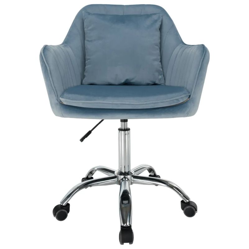 Kancelárske kreslo, modrá látka, KLIAN