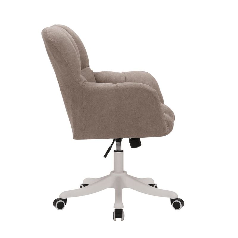 Kancelárske kreslo, sivohnedá Taupe látka, LOREL