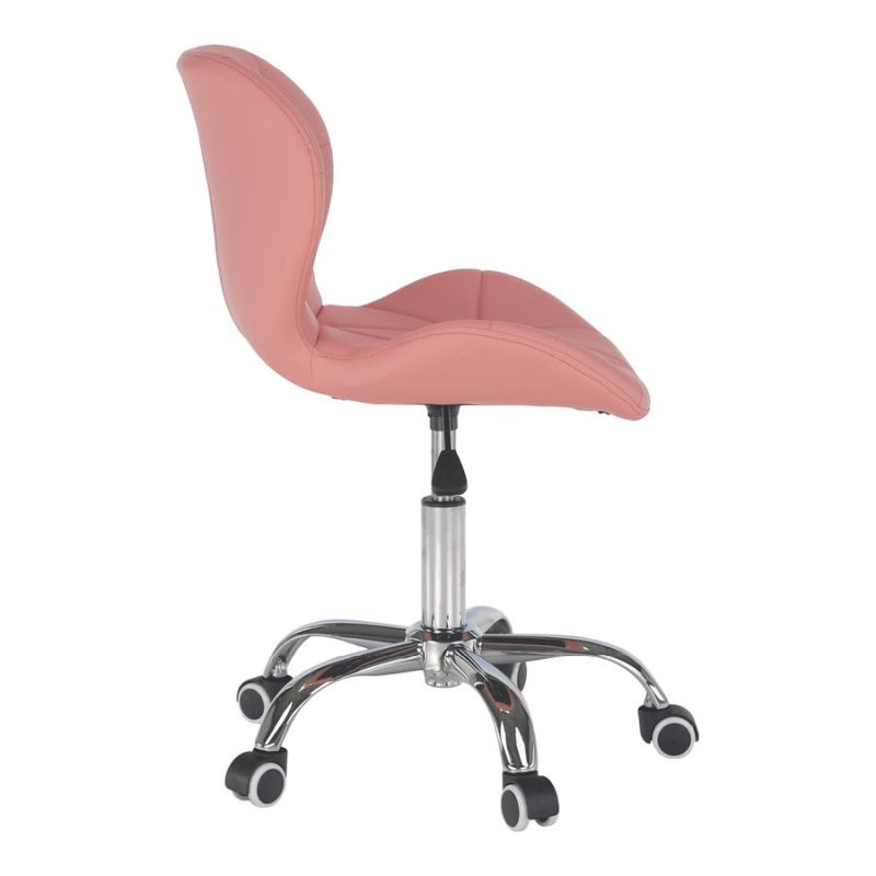 Kancelárske kreslo, ružová ekokoža, ARGUS NEW