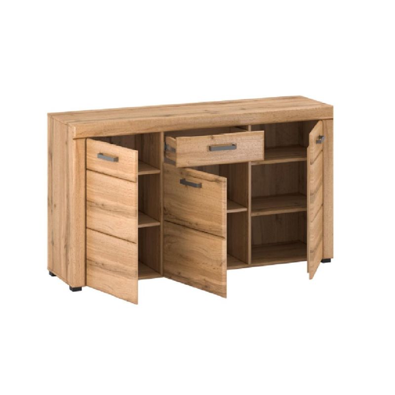 Komoda, 150cm, kombinovaná, dub apalačský, PUSAN E