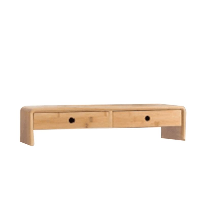 Podstavec pod monitor, 60x20cm, bambus, prírodný, ELARO TYP 2