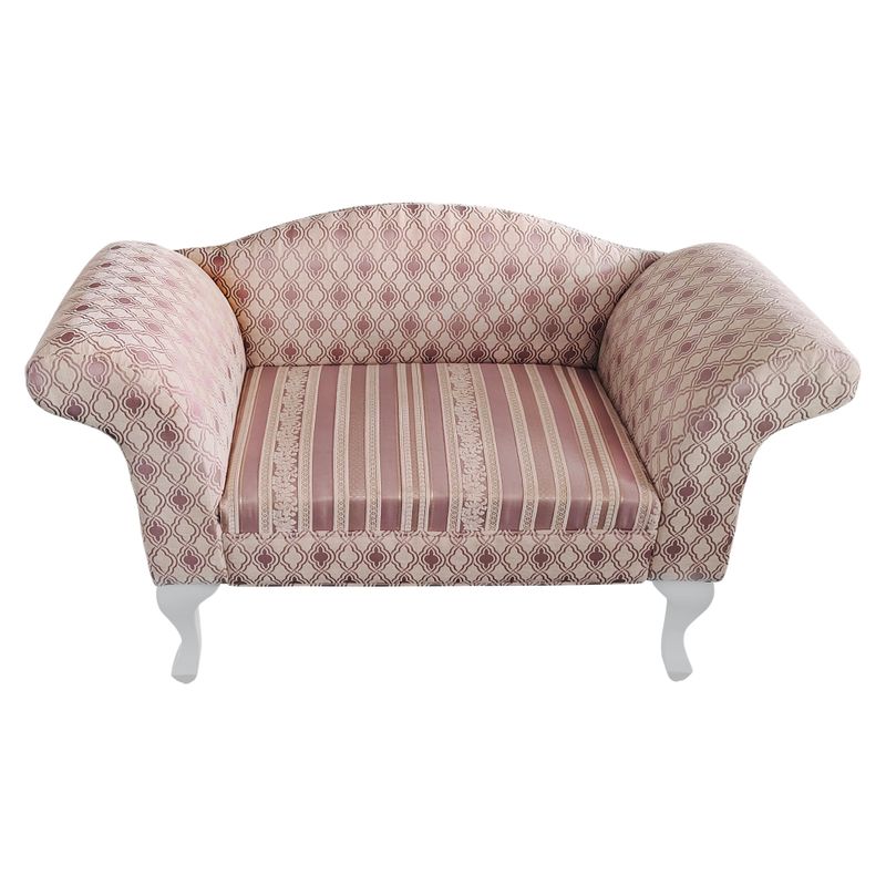 Pohovka, 122cm, krémovo-sivá látka, FABRICIO