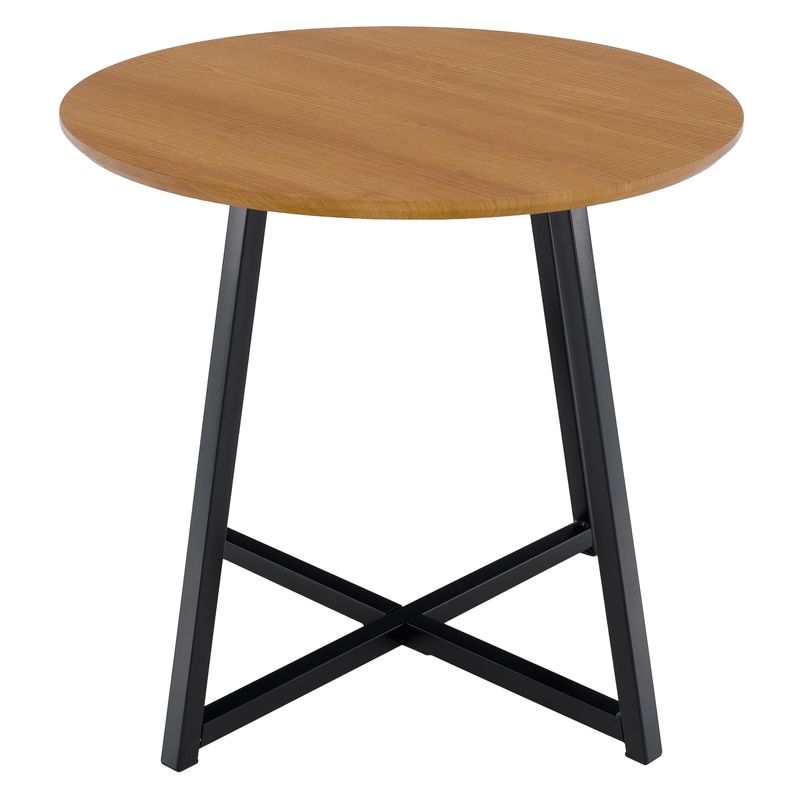 Príručný stolík, 50x50cm, dub, čierny, DELIK