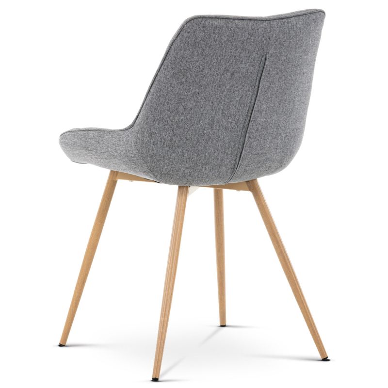 Jedálenská stolička, sivá, látka, CT-394 GREY2